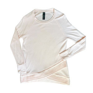Yogalicious Light Pink Sweater Womens Size S